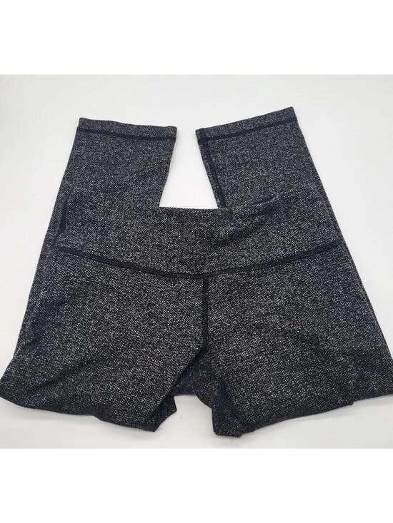 lululemon athletica Pants - LULULEMON Womens 6 Wunder Under Herringbone Crop Leggings